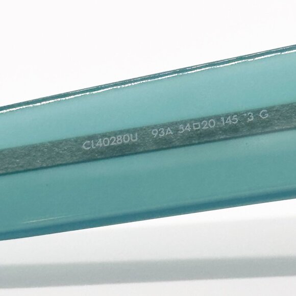 NEW CELINE CL40280U 93A WOMEN SHINY LIME TRANSPARENT SUNGLASSES CELINE - Picture 11 of 14